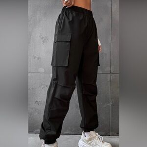 SHEIN Black Cargo Joggers